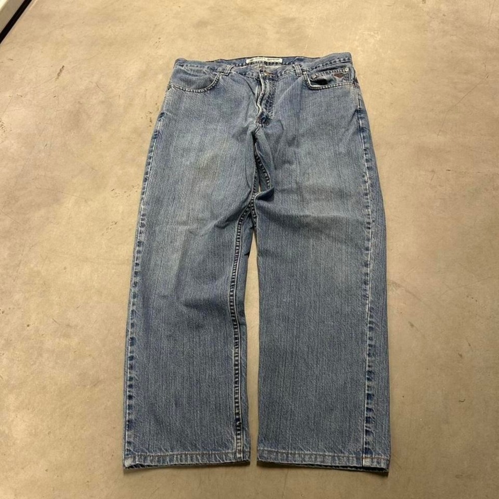 Y2K Harley Davidson Baggy Wide Leg Skater Style Relaxed Fit Grunge Style Jeans